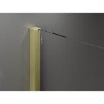 MEXEN/S - Velar Duo posuvné sprchové dveře 200 cm, dekor, zlatá kartáčovaná 871-200-000-32-55