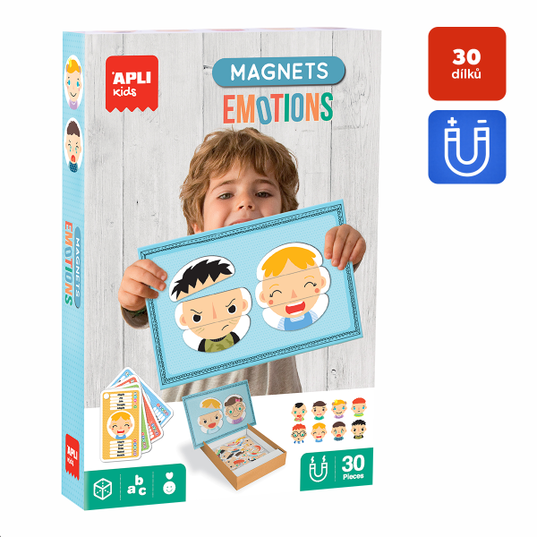 APLI edukační hra s magnety - Emoce, 3+