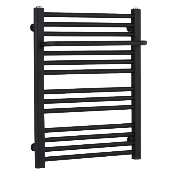 CERANO Koupelnový radiátor Antonio - boční připojení - 351W - černá matná - 660x550mm