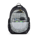 Studentský batoh Bagmaster NOMAD 25 A ČERNO-BÍLÝ, 3 roky záruka