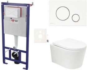 Závěsný WC set do lehkých stěn / předstěnová SAT BREVIS SIKOSSBRTOR70KECO SIKOSSBRTOR70KECO