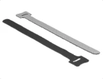 Delock Pásky na suchý zip černá / 10 ks / 200 mm x 12 mm (18687-D)