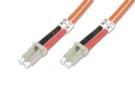 Digitus LC-LC 10m růžová / Optický patch kabel / Multimode OM4 / Duplex / LSZH (DK-2533-10-4)