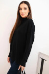 Dámský svetr volný styl 35209 Černá - K-Fashion černá one size