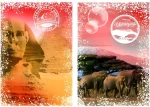 GRAFIKA Puzzle Cesta kolem světa: Egypt a Kenya