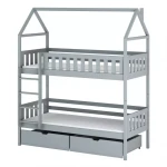 Posteľ Domček Gaja 80x160 grey