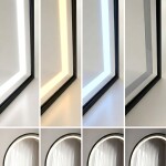 REA - Zrcadlo LED Orbit 60x170cm Black HOM-07051