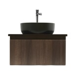 Koupelnová skříňka s umyvadlem a baterií SAT Evolution 58x30x44,8 cm ořech mat SATEVO60NADBUC SATEVO60NADBUC