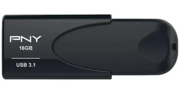 PNY Attaché 4 černá / Flash disk / 16 GB / USB 3.1 / bez krytky (FD16GATT431KK-EF)