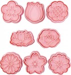 Dortisimo Plastové vypichovače Květiny (8 ks)