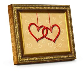 Srdíčka Plněné čokoládové pohárky hnědý obraz 110g