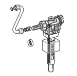 GEBERIT - Náhradní díly Napouštěcí ventil, typ 383, pro splachovací nádržky pod omítku 240.705.00.5