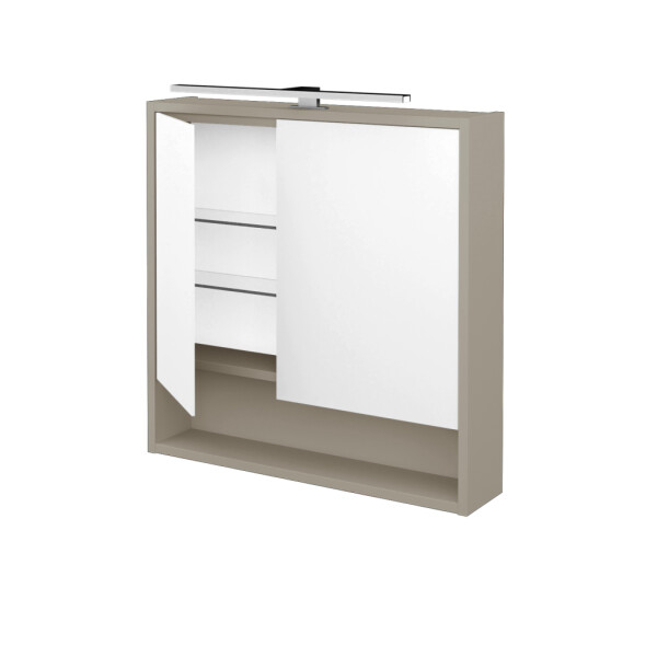 Dřevojas - Dvoudveřová galerka FOCUS GA2NOE 70 - L04 Béžová vysoký lesk 283810