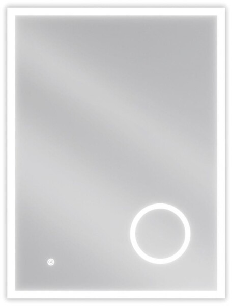 MEXEN - Kala zrcadlo s osvětlením s kosmetickým zrcátkem 60 x 80, LED 600 9820-060-080-611-00