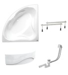Rohová vana Laguna Royale 150x150 cm akrylát levá i pravá SIKORO1500APNP SIKORO1500APNP