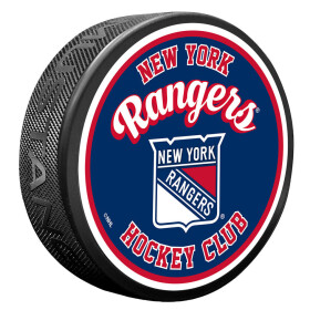 Mustang Puk New York Rangers NHL Retro Script