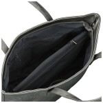 Trendy dámská koženková kabelka na rameno Serafina, stříbrná