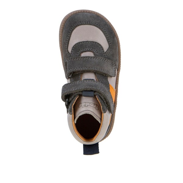 Dětské celoroční kožené kotníkové barefoot boty LOOP HIGH-TOPS GREY Froddo G2110157-3 - 34