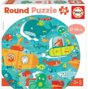 EDUCA Kulaté puzzle Hlubiny moře