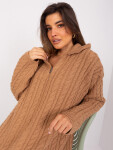 Sweter BA SW model 19005965 camelowy - FPrice Velikost: jedna velikost