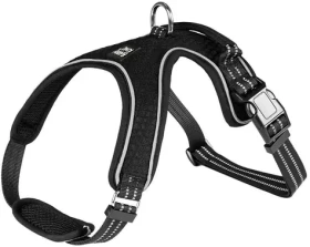 Barry King Postroj pro psy reflexní černá, XL / Postroj pro psy / Nylonový / Reflexní prvky (BK-15852)