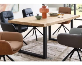 Jídelní stůl z dubového dřeva Chris U, 180x100 cm