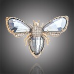 Brož Swarovski Elements Nicola - včela, Zlatá