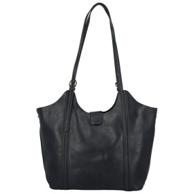 Módní dámská koženková kabelka na rameno Persida, tmavě modrá