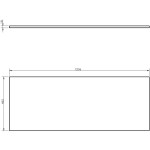 MEXEN/S - Orio koupelnová skříňka pod umyvadlo 120 cm s deskou, 2 zásuvky, bílá mat 91A10-12047-2-BFFC01