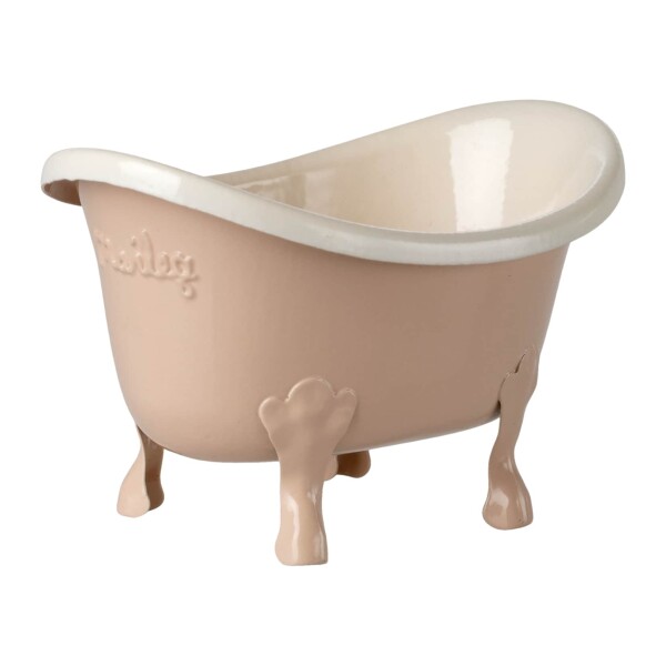 Maileg Kovová vana pro myšky Maileg – Rose, béžová barva, kov