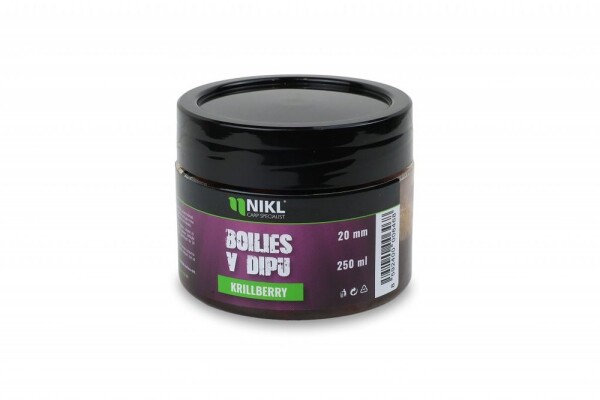 Nikl Boilies v dipu Krill Berry 250g - 20mm,Nikl Boilies v dipu Krill Berry 250g - 20mm