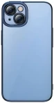 Pouzdro Baseus Glitter Transparent Case and Tempered Glass set for iPhone 14 Plus modré