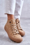Dámské Tenisky Big Star Vysoké Zateplené Camel GG274072 37