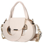 Stylová koženková kabelka do ruky LB Gerta, béžová