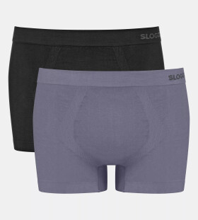 Pánské boxerky GO Smooth Short C2P BLACK černošedé M014 SLOGGI BLACK