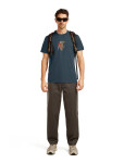 Pánské merino triko s krátkým rukávem ICEBREAKER Mens Merino 150 Tech Lite SS Tee Bear Catch, Abyss velikost: XXL