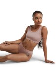 Dámská merino podprsenka ICEBREAKER Wmns Merino Rib Lotus Bra, Pink Quartz velikost: L