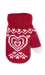 Dětské rukavice YOCLUB RED-0020G Norský vzor směs barev 10 cm