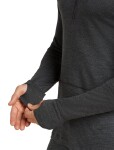 Pánské merino tričko s dlouhým rukávem ICEBREAKER Mens 260 ZoneKnit LS Half Zip, Jet Heather velikost: M