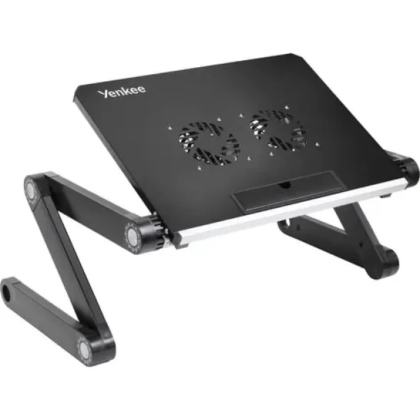 YENKEE YSN 210 černá / Chladící stojan na notebook / do velikost 17" / 2x 80mm ventilátory (8590669120307)