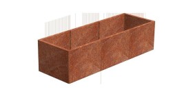 Cortenový vyvýšený záhon ALTO 1010, š. 69 × d. 204 × v. 52 cm