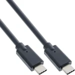 InLine USB-C (M) - USB-C (M) černá / Kabel / USB 3.2 Gen 2 / 0,5 m (35706A)