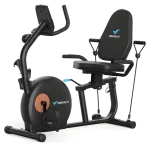MERACH MR-S23B1-EU černá / Lehátkový rotoped / Magnetický odpor / 8 úrovní / Bluetooth / Nosnost 158 kg (S23B1-EU)