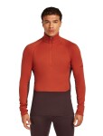 ICEBREAKER Mens 260 ZoneKnit LS Half Zip, Java/Agate/Cb (vzorek) velikost: M