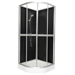 KERRA - Kabina sprchová Classic 80 černá + baterie 5907548113320