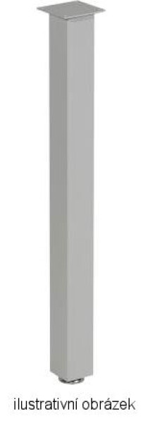 Mila Design stolová noha ST602 stříbrná polomat 60x60 (217709)