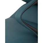 Kancelářské křeslo, zelená ekokůže, houpací mechanismus s aretací ve 4 polohách, kovový kříž, kolečka pro tvrdé povrchy