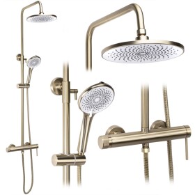 REA - Sprchový set Foss Clif Brush Gold REA-P3913