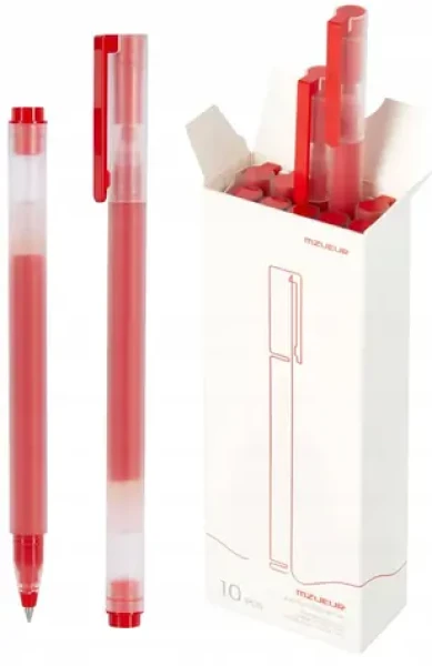Xiaomi vysokokapacitní gelová pera (10-Pack) červená (BHR8863GL)