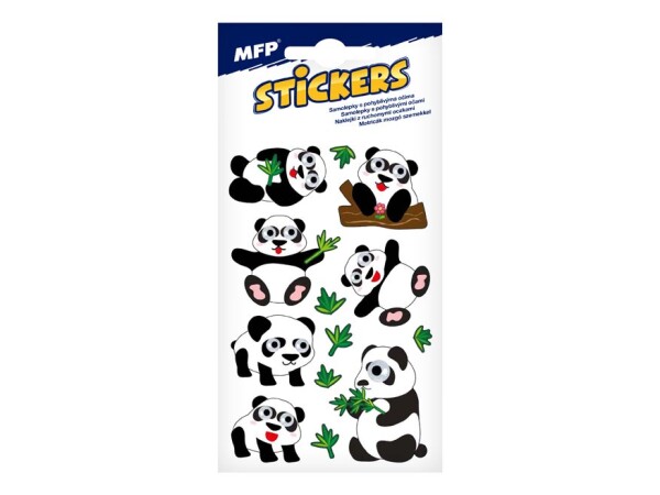 Samolepky pohyblivé oči panda Samolepky pohyblivé oči panda